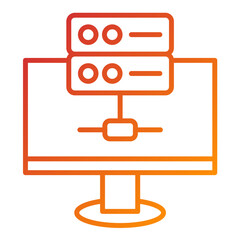 Canvas Print - Online Server Icon Style