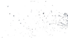 Cracked Glass, Broken Glass With Debris In 3d Rendering Isolated Design. PNG Alpha Channel
