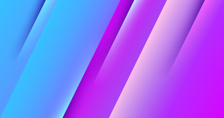 Fototapete - Modern abstract gradient dark purplish blue banner background
