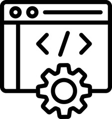 Web development Vector Icon Design Illustration