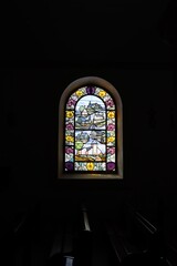 Wall Mural - stained glass window in Belle Ile en Mer 