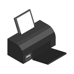 Sticker - Isometric Printer Illustration