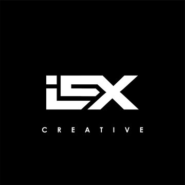 IEX Letter Initial Logo Design Template Vector Illustration