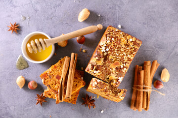 Wall Mural - ginger bread with honey and spice