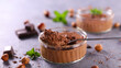 delicious creamy chocolate mousse and nut