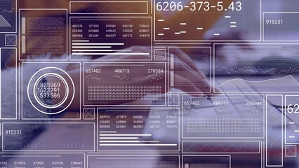 Poster - Animation of data processing over hands using computer