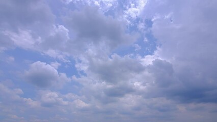 Wall Mural - white clouds in the sky. timelapse