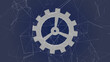 The gear wheel represents industry technical 