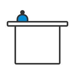 Sticker - Hotel Reception Desk Icon