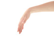 © Kemal - Female Hand is Reaching Gently on White Background