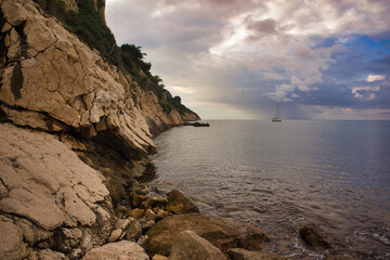 Wall Mural - The cove of the Cueva dels Arcs in Alicante