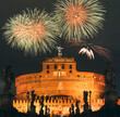 fireworks over castle saint angelo