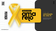 Social Campaign Background Design For Setembro Amarelo