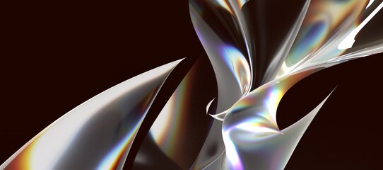 Aufkleber - abstract line fluid colors backgrounds. trendy vibrant fluid colors. 3d render