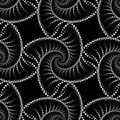 Wall Mural - Vector seamless texture. Modern geometric background. Grid of dots.