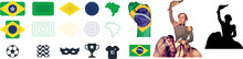 Brazil. Brazil Independence Day 7 September. Maps Of Brazil. Happy Brazil Independence Poster. Flag And Map Of Brazil. National Day Or Independence Day Design For Brazilian Celebration