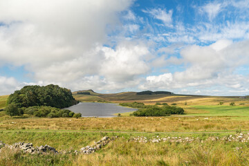 Wall Mural - Crag Lough on the Hadrian's Wall trail in Northumberland