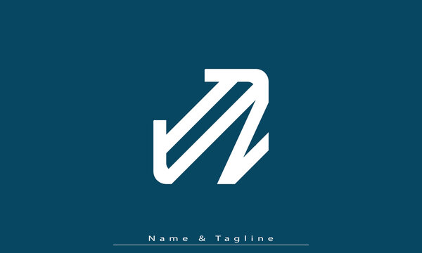 Alphabet letters Initials Monogram logo IZ , ZI