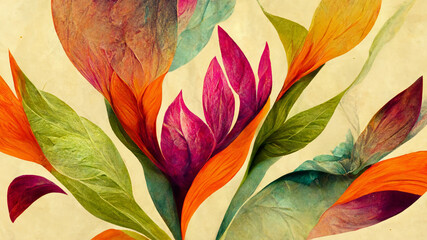 abstract background of colourful flower