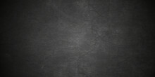 Dark Cracked Backdrop Black Grunge Textured Concrete Background. Panorama Dark Grey Black Slate Background Or Texture. Vector Black Concrete Texture. Stone Wall Background.
