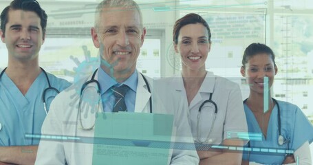 Poster - Animation of diverse doctors over data processing