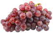 © EmBaSy - Ripe red wet grape isolated.