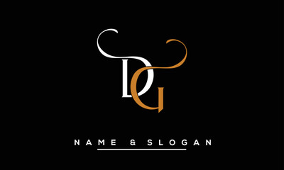 GD,  DG,  G,  D   Abstract  Letters  Logo  Monogram