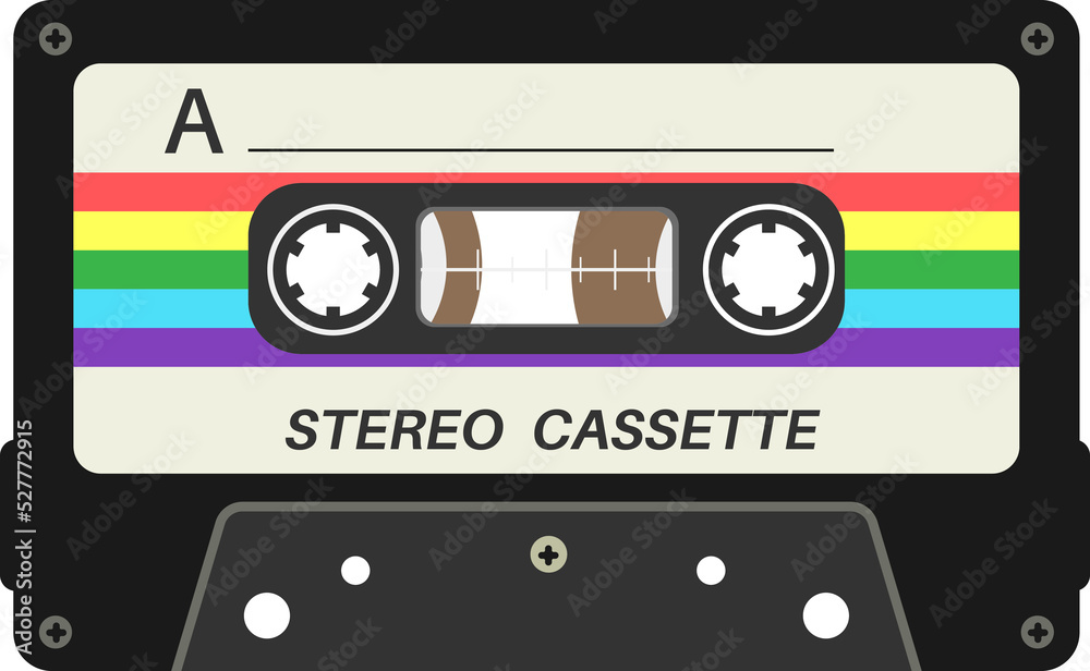 Ilustración de Stock Retro cassette tapes, vintage cassette tape ...