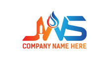 Letters JWS Creative Name Initials Monogram Lettermark Minimal Modern Logo Design Template