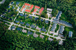 Aerial view of residential houses in Finland