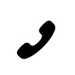 Call line icon. Phone, handset near the planet. Calls around the world. Phone number, communication, dialogue. Connection concept. Vector line icon for Business and Advertising