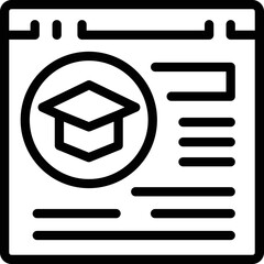 Poster - Web management icon outline vector. Innovation idea. Finance strategy