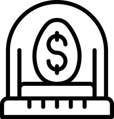 Poster - Service money incubator icon outline vector. Business idea. Startup success