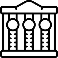 Poster - Bank incubator icon outline vector. Idea success. Finance work