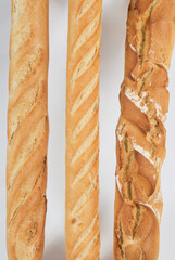 Wall Mural - Three different types of loaves of bread