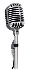 vintage microphone from the 1950's (png)