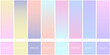 © Bodega - Stylish pastel gradient set color pick Pastel pallete set. Trendy gradient set pallete