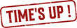 © muh - Grunge rubber stamp set with text Time's Up