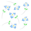 Light spring elegant modern background with flowers. Vector illustration.