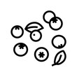 © vectorwin - fresh blueberry berry line icon vector. fresh blueberry berry sign. isolated contour symbol black illustration