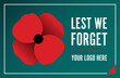 Remembrance Day - Lest We Forget