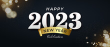 3d Text Happy New Year 2023 With Editable Style Effect Template