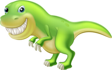 Poster - T Rex Cartoon Dinosaur