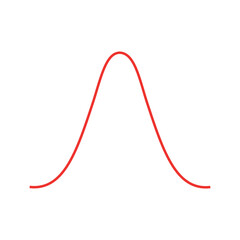 Canvas Print - The standard normal distribution or gaussian distribution