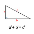 the Pythagorean theorem or Pythagoras' theorem in mathematics