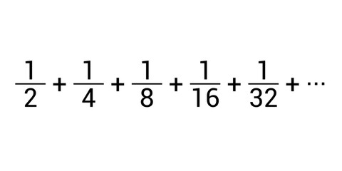 Example of geometric series in mathematics