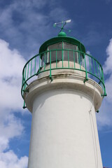 Canvas Print - lighthouse on a day in Sauzon, Belle Ile