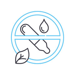 natural gas line icon, outline symbol, vector illustration, concept sign
