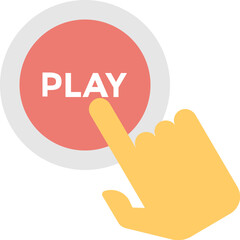 Sticker - Play Vector IconPlay Vector Icon