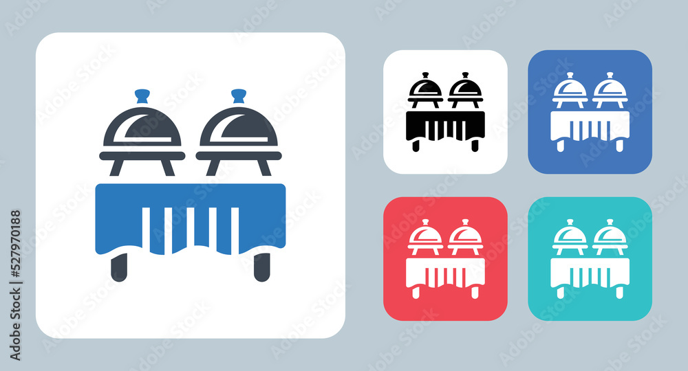 Vector de Stock Buffet icon - vector illustration . Buffet, Catering ...